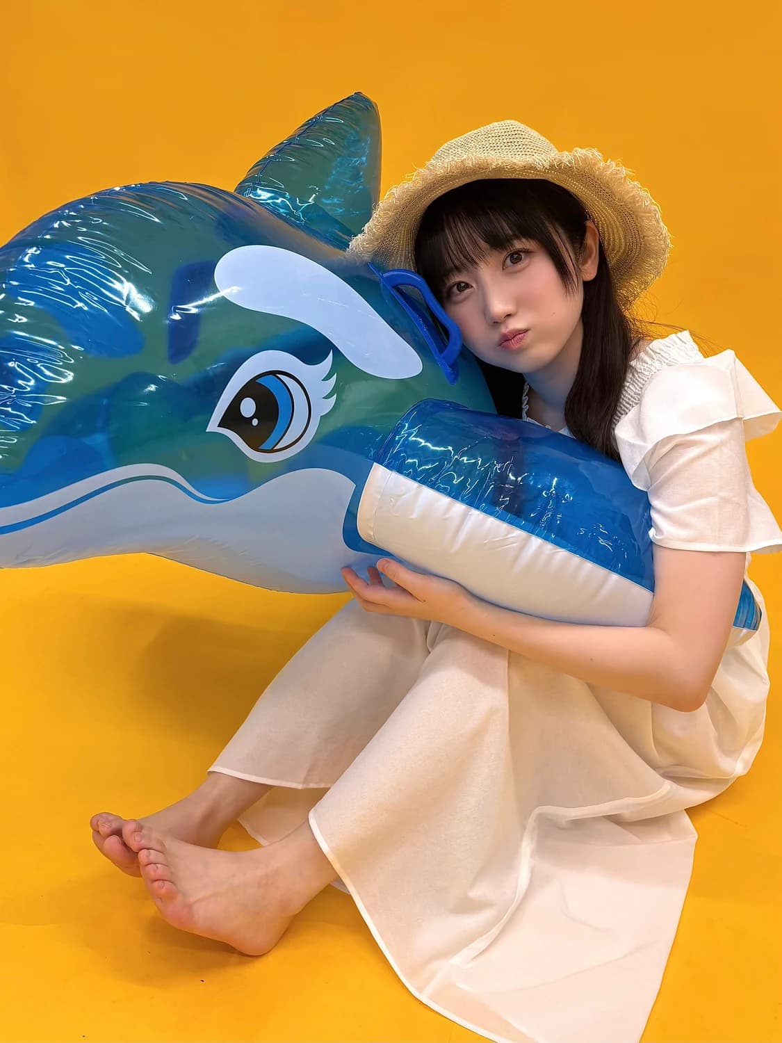 Japanese idol Kyomi Hasumi from idolgroup NUANCE promotional picture 2025 Tropical Summer