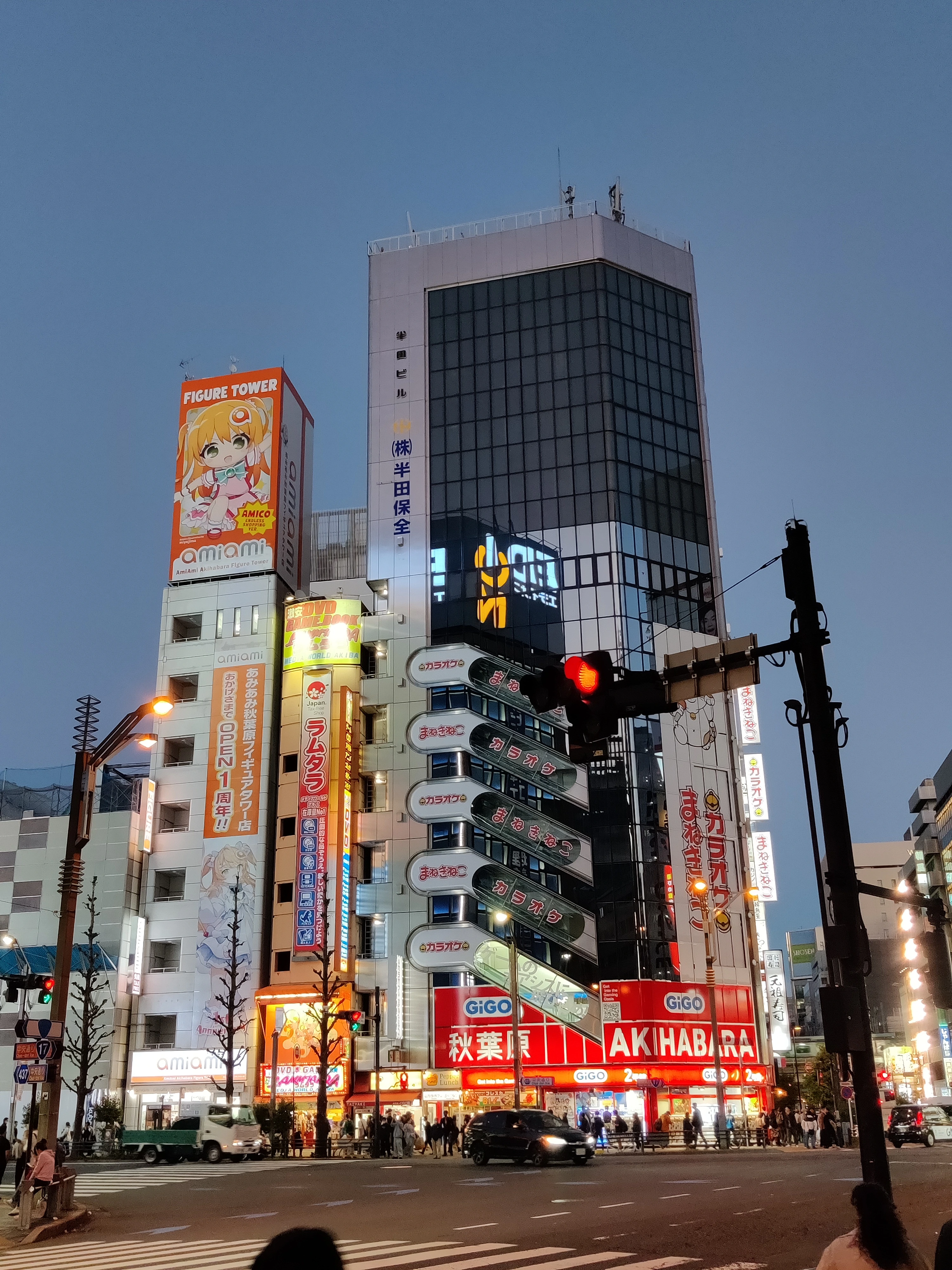 Akihabara in the evening, Tokyo — the heart of Japanese pop culture and idol merchandise